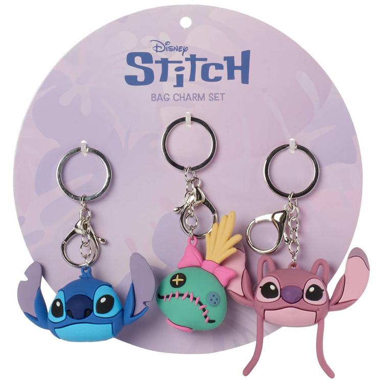 Girls Disney 3pc. Stitch & Angel Bag Charm Set