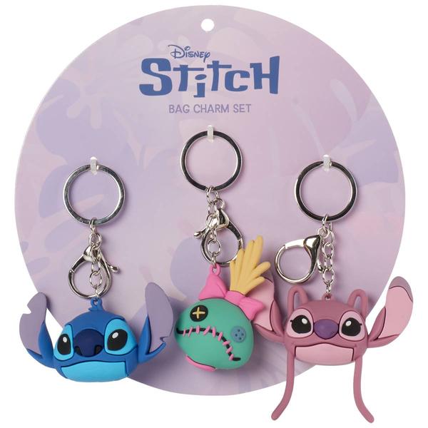 Girls Disney 3pc. Stitch & Angel Bag Charm Set - image 