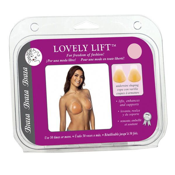 Womens Braza Lovely Lift Silicone Bra A/B Cup - image 