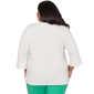 Plus Size Alfred Dunner Resort Living Tropical Stripe Blouse - image 2