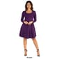 Womens 24/7 Comfort Apparel Long Sleeve Skater Dress - image 3