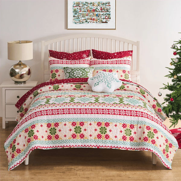 Greenland Home Fashions™ Novelty Winter Holiday Quilt Set