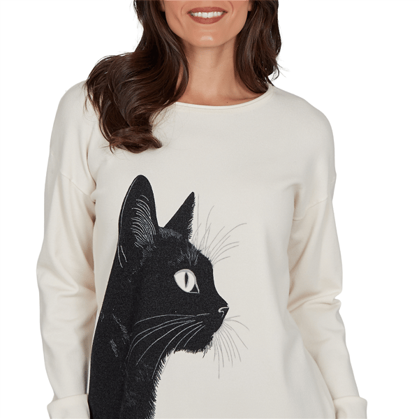 Womens Skye''s the Limit Wild Romance Long Sleeve Cat Sweater