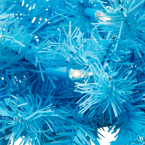 Northlight 24in. Pre-Lit Sky Blue Pine Christmas Wreath
