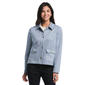Petite Rafaella(R) Solid Patch Pocket Suede Jacket - image 1