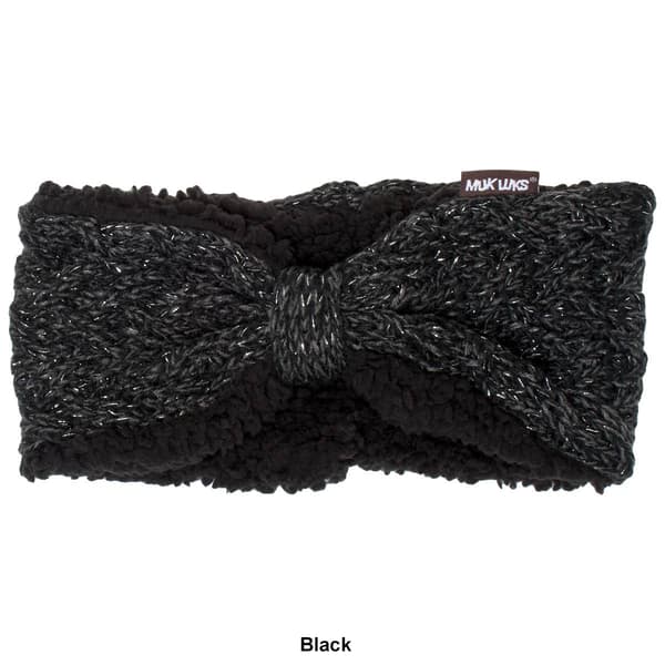 Womens MUK LUKS® Knotted Lurex Cable Headband