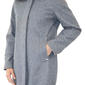 Womens Nine West Full Zip Faux Wool Coat with Faux Fur Hood - image 6