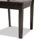 Baxton Studio Karla Dark Brown Finish Wood 5pc. Dining Set - image 6