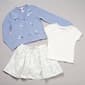 Girls (7-16) Little Lass(R) Cardigan/Tee & Floral Skirt Set - image 1