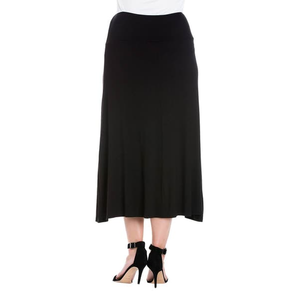 Plus Size 24/7 Comfort Apparel Maxi Skirt