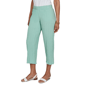 Petite Emaline Verde Grove II Pull On Wide Leg Capris - image 3