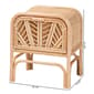 bali & pari Carabella Bohemian Natural Rattan 1-Drawer Nightstand - image 8