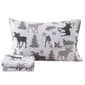 Freshfolds Cotton Moose Winter 4pc. Flannel Sheet Set - image 1