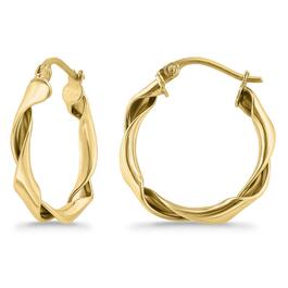Designs by FMC 3mmx20mm Twist Click-Top Hoop Earrings