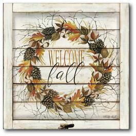 Courtside Market Welcome Fall Wall Art - 16x16