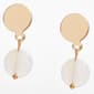 Ashley Cooper™ Gold-Tone White Bead Drop Earrings - image 2