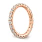 Pure Fire 14kt. Rose Gold Lab Grown Diamond Eternity Wedding Band - image 4