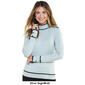 Plus Size Retrology Mock Neck Sweater with Piping - image 3