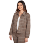 Womens Hearts of Palm Neutral Ground Long Sleeve Plaid Jacket - image 3