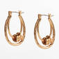 Design Collection Gold-Tone Double Hoop Earrings - image 1