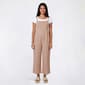 Juniors Hunter & Brown Tie Shoulder Linen Blend Jumpsuit - image 3