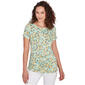 Womens Skye''s The Limit Soft Side Printed Short Sleeve Top - image 1
