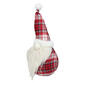 Northlight Seasonal White Plaid Sitting Santa Gnome Figure - image 2