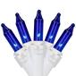 Northlight Seasonal 7ft. Blue Mini Christmas Lights - White Wire - image 1