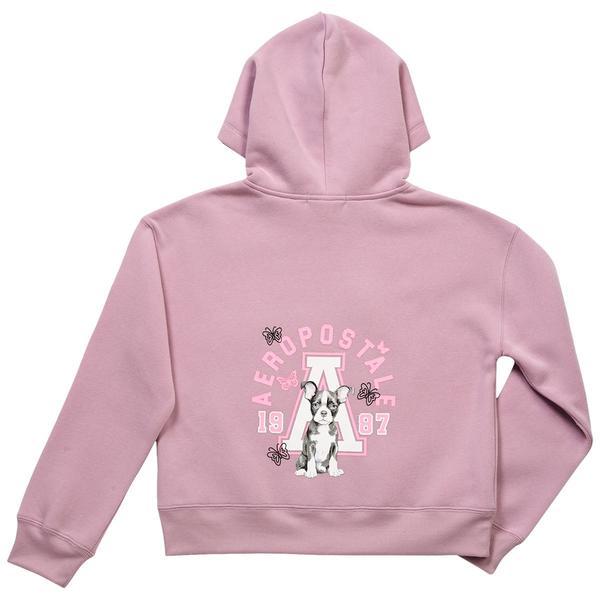 Girls (7-16) Aeropostale Fleece Lined Dog Hoodie w/ Keychain