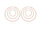 Guess 3pr. Gold-Tone Endless Hoop Earrings - image 1