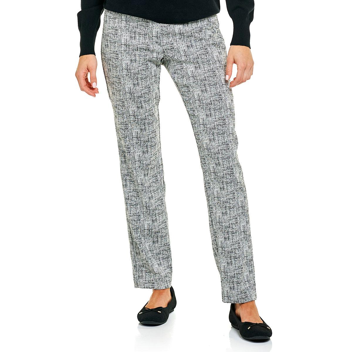 Womens Zac & Rachel Ivory Black Jacquard Millenium