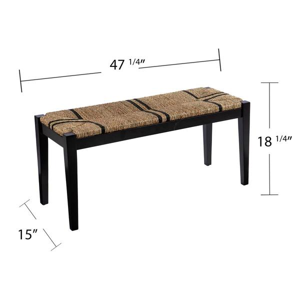 Southern Enterprises Gallocano Seagrass Bench