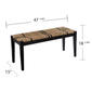 Southern Enterprises Gallocano Seagrass Bench - image 4