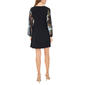Womens MSK Long Sheer Floral Sleeve A-Line Dress - image 4