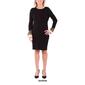 Womens NY Collection Block Bell Sleeve Sweater Dress - image 4