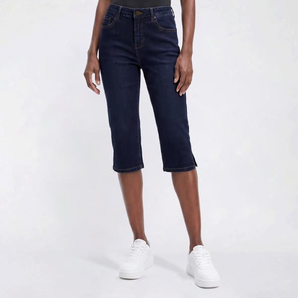 Womens Bleu Bleu Denim 5 Pocket Denim Skimmers with Side Slit