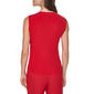Womens DKNY Sleeveless Solid Asymmetrical Neck Blouse - image 2