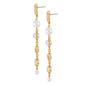 GUESS Logo Medallion Gold-Tone Dangle Earrings - image 3