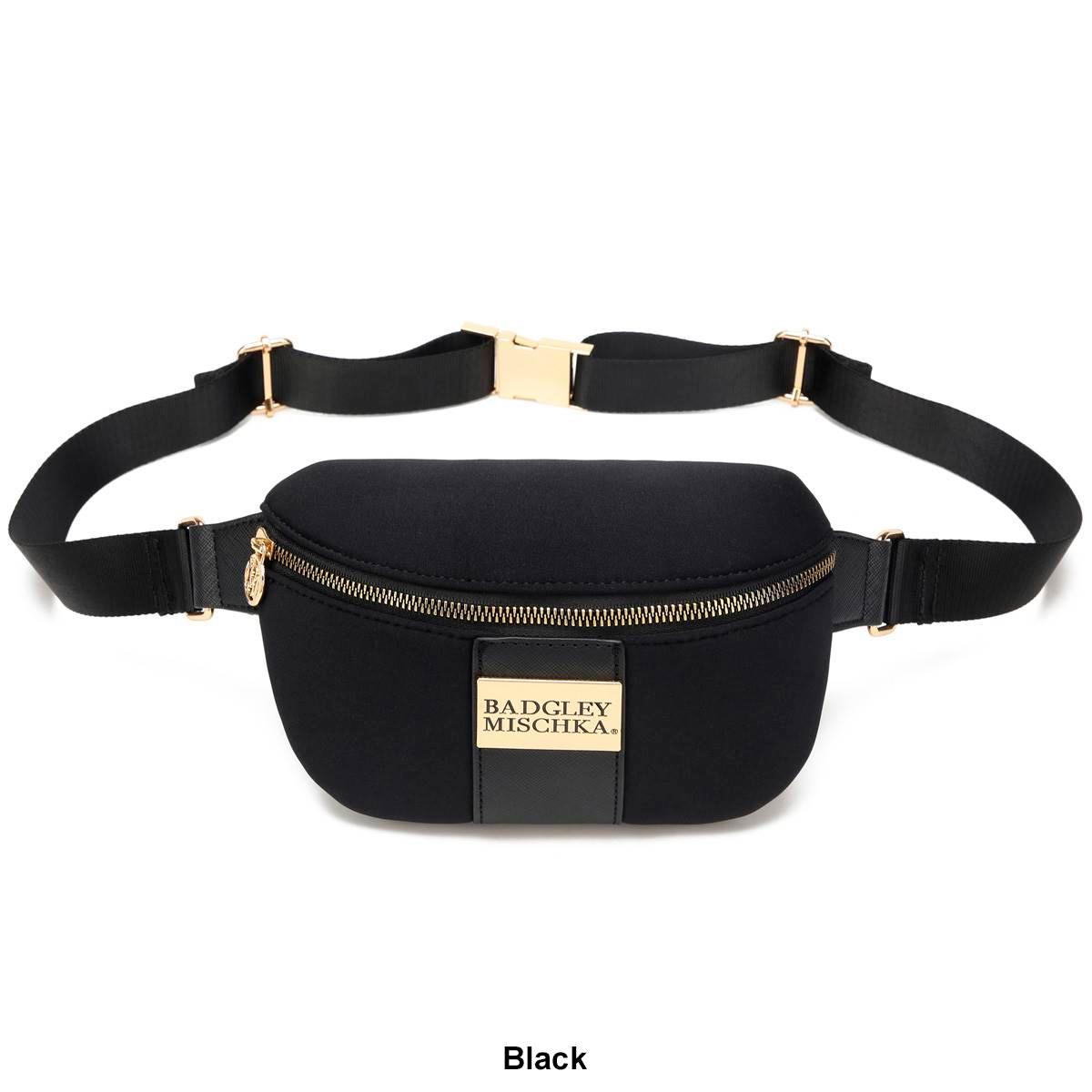 Badgley Mischka Sage Scuba &amp; Vegan Leather Belt Bag