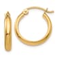 Gold Classics(tm) 14kt. Gold 12x2.75mm Hoop Earrings - image 1