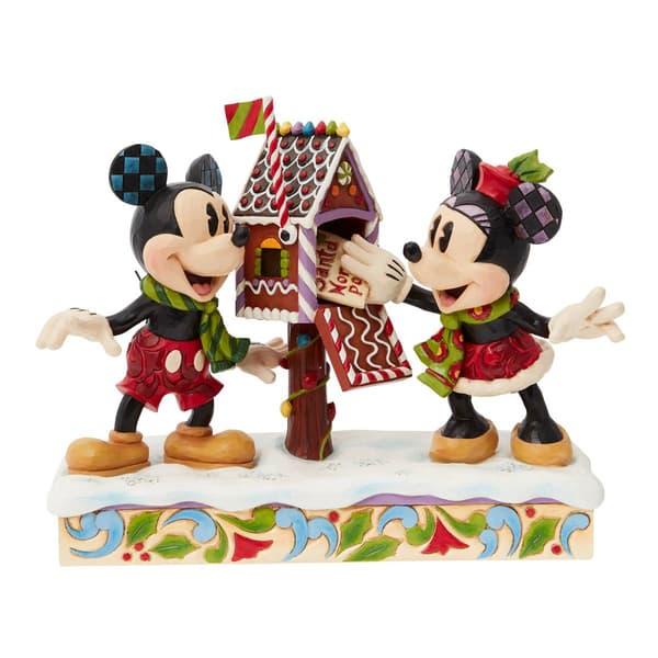 Jim Shore Disney Traditions Mickey & Minnie Christmas Figurine
