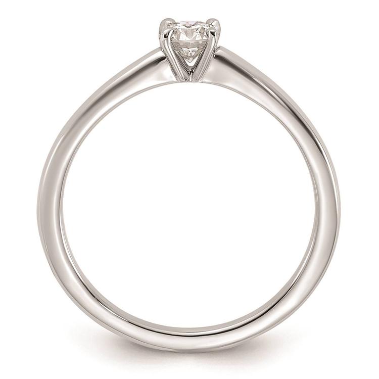 Pure Fire 14kt. White Gold Lab Grown Diamond Solitaire Ring