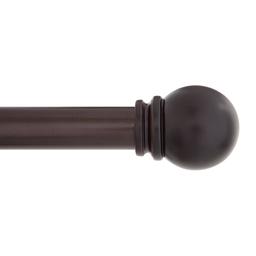 Kenney Hamlin 1in. Double Decorative Rod Set - Brown