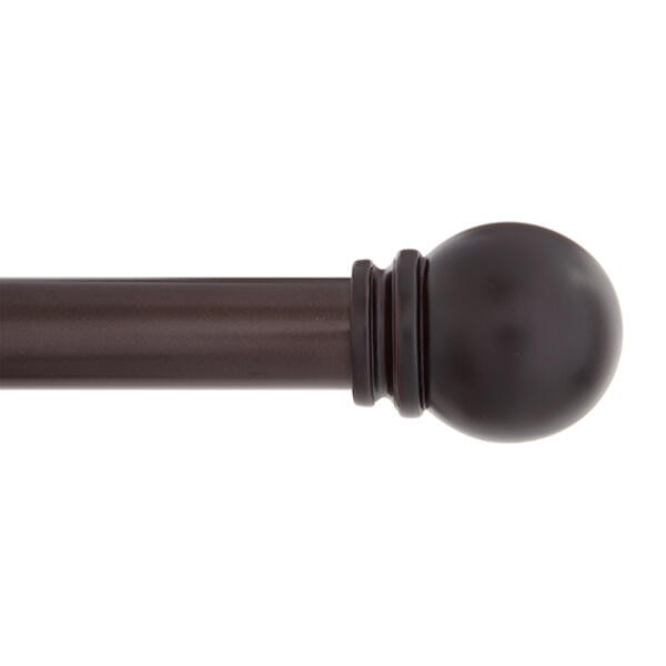 Kenney Hamlin 1in. Double Decorative Rod Set - Brown - image 
