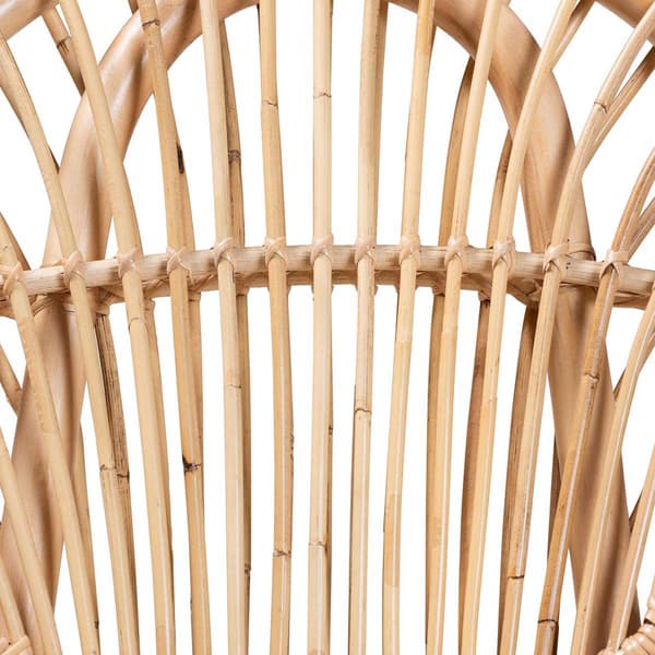 bali & pari Iris Modern Bohemian Natural Rattan Dining Chair