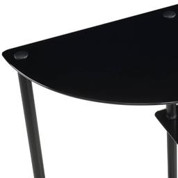 Convenience Concepts Designs2Go Glass 3-Tier Entryway Hall Table