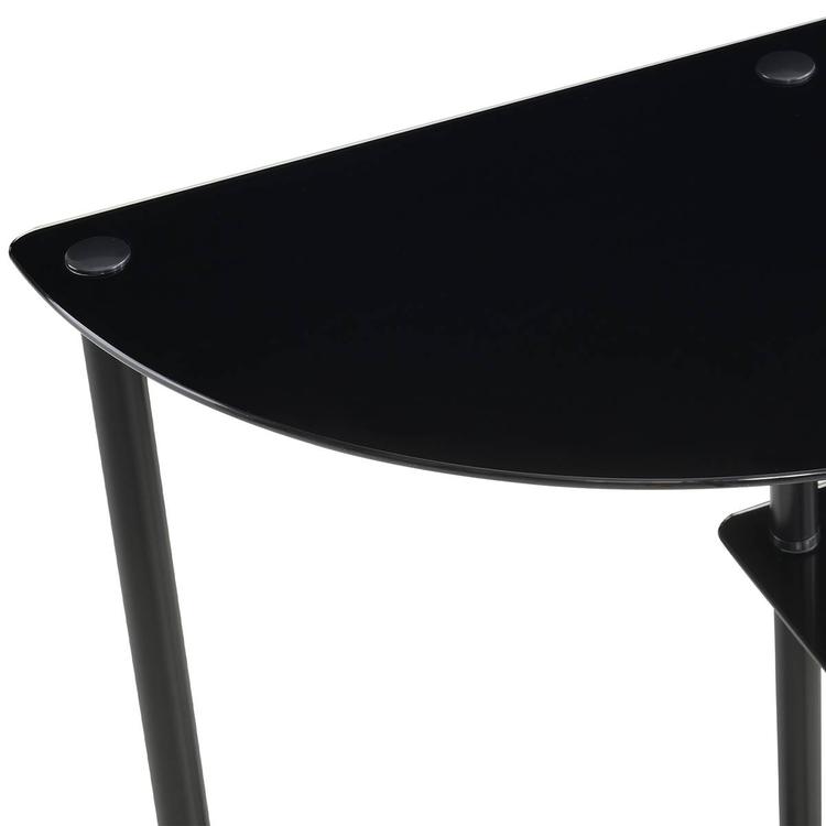 Convenience Concepts Designs2Go Glass 3-Tier Entryway Hall Table