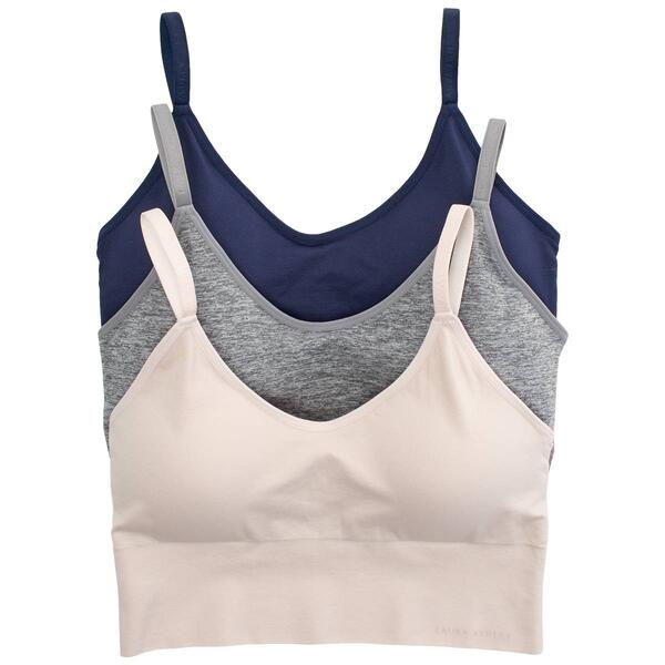 Plus Size Laura Ashley&#40;R&#41; 3pk. Seamless Longline Bras LS2882-3PKAJ - image 
