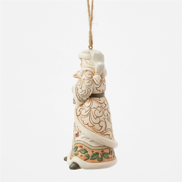 Jim Shore Heartwood Creek Santa with Fawn Christmas Ornament