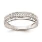 Mens Pure Fire 14kt. White Gold Lab Grown Diamond Trio Band - image 2